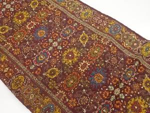 抽象華文に幾何学模様織出し名古屋帯